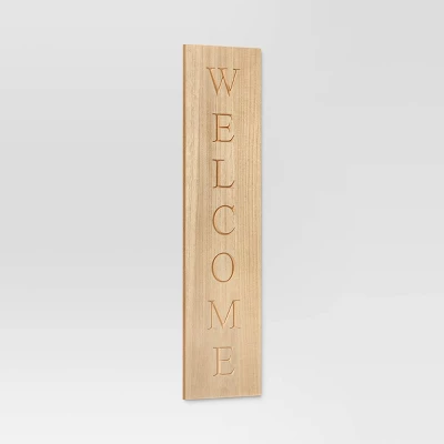 40"x10" Reversible Wood Leaner - Threshold™: Farmhouse Style MDF Vertical Decor With Rustic Quote Adage Saying 5 40"x10" Reversible Wood Leaner - Threshold™: Farmhouse Style MDF Vertical Decor With Rustic Quote Adage Saying - Image 3