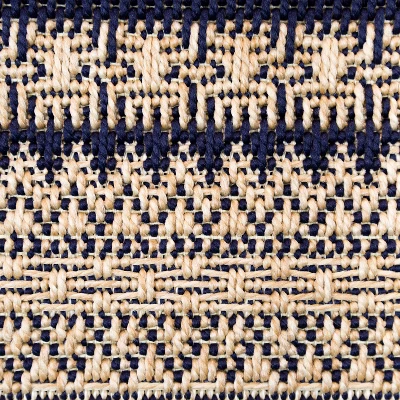 5' X 7' Lake Stripe Outdoor Rug Navy - Threshold™ 4 5' X 7' Lake Stripe Outdoor Rug Navy - Threshold™ - Image 2