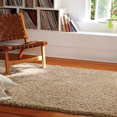 5'x7' Eyelash Shag Area Rug Oatmeal - Threshold™ 3 5'x7' Eyelash Shag Area Rug Oatmeal - Threshold™