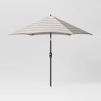 9'x9' Market Patio Umbrella - Black Pole - Threshold™ 12 9'x9' Market Patio Umbrella - Black Pole - Threshold™ - Image 10