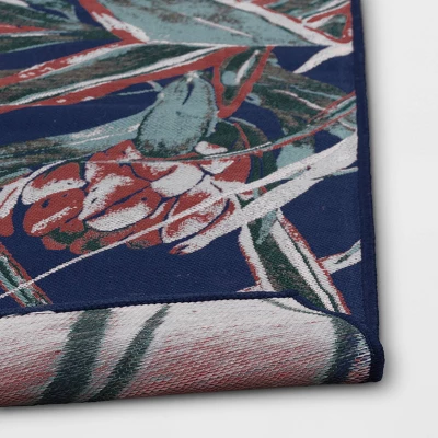 Tapestry Outdoor Rug Cactus Floral - Threshold™ 5 Tapestry Outdoor Rug Cactus Floral - Threshold™ - Image 3