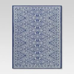 Tapestry Outdoor Rug Blue - Threshold -Threshold GUEST 5659ba62 520f 4c00 af8e 5133536a767d