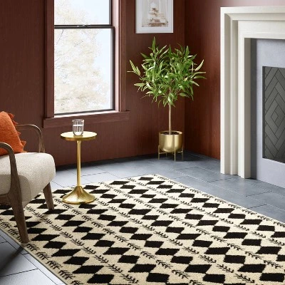 Irregular Diamond Shag Area Rug - Threshold™ 3 Irregular Diamond Shag Area Rug - Threshold™