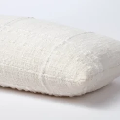 Bed Lumbar Texture Tonal Plaid Decorative Throw Pillow Off White - Threshold™ Designed With Studio McGee: Cotton & Acrylic, Indoor Use -Threshold GUEST 59c4301b 4f6d 4db5 af88 11379820979f