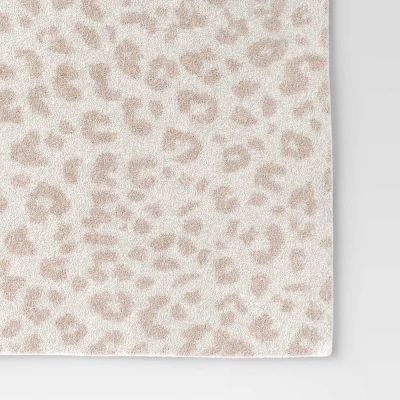 Cozy Feathery Knit Cheetah Throw Blanket Beige - Threshold™ 6 Cozy Feathery Knit Cheetah Throw Blanket Beige - Threshold™ - Image 4
