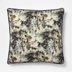 24"x24" Abstract Tree Printed Throw Pillow With Gusset - Threshold™ Designed With Studio McGee -Threshold GUEST 5d03155f c1cc 435d a38c 8b128e756e0e