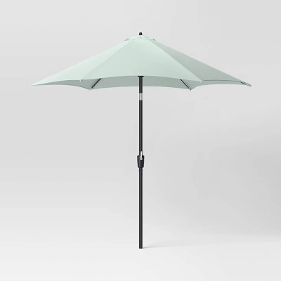 9'x9' Market Patio Umbrella - Black Pole - Threshold™ 9 9'x9' Market Patio Umbrella - Black Pole - Threshold™ - Image 7
