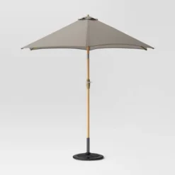 9'x9' Market Patio Umbrella - Light Wood Pole - Threshold™ -Threshold GUEST 63fceac0 63ea 47a8 9bbc 8fa650bebfc2