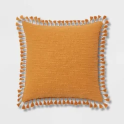 Euro Textured Slub Tassel Decorative Throw Pillow - Threshold™ 15 Euro Textured Slub Tassel Decorative Throw Pillow - Threshold™ -Threshold GUEST 641ffcb5 3d47 4dcc 8482 c326e89e9e51