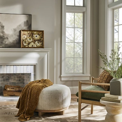 16"x20" Oil Painted All Over Floral Framed Wall Art - Threshold™ Designed With Studio McGee: Beige Frame, Botanical Theme 3 16"x20" Oil Painted All Over Floral Framed Wall Art - Threshold™ Designed With Studio McGee: Beige Frame, Botanical Theme