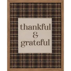 16" X 20" Thankful & Grateful Framed Under Plexi - Threshold™ -Threshold GUEST 6549a859 fd48 4a52 b23b 74714d9c7256