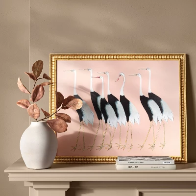 30"x 24" Stylized Bird Canvas Board Framed Art - Threshold™ 3 30"x 24" Stylized Bird Canvas Board Framed Art - Threshold™