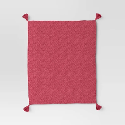 Textured Knit Throw Blanket With Tassels - Threshold™ 4 Textured Knit Throw Blanket With Tassels - Threshold™ - Image 2