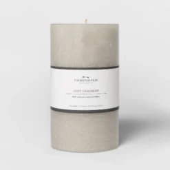 Pillar Cozy Cashmere Candle Gray - Threshold™ 11 Pillar Cozy Cashmere Candle Gray - Threshold™ -Threshold GUEST 6771ee8b b20e 4eed b029 2ff400941a82