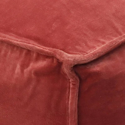 Costa Velvet Pouf Blush - Threshold™ 3 Costa Velvet Pouf Blush - Threshold™