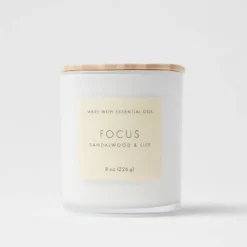 Wood Lidded Glass Wellness Focus Candle - Threshold™ 9 Wood Lidded Glass Wellness Focus Candle - Threshold™ -Threshold GUEST 6ad6f3d2 39ad 4239 9365 f6449a665735