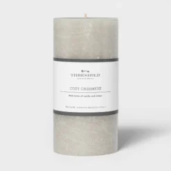 Pillar Cozy Cashmere Candle Gray - Threshold™ 9 Pillar Cozy Cashmere Candle Gray - Threshold™ -Threshold GUEST 6ba11b2c 3a44 4095 898c 9eb621ed2bf1