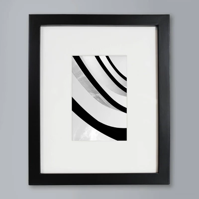 8" X 10" Matted To 4" X 6" Thin Gallery Image Frame Beveled Mat Black - Threshold™: Modern Wall Decor, MDF Material 7 8" X 10" Matted To 4" X 6" Thin Gallery Image Frame Beveled Mat Black - Threshold™: Modern Wall Decor, MDF Material - Image 5