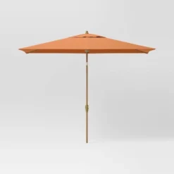 10'x6' Rectangular Market Patio Umbrella - Light Wood Pole - Threshold™ -Threshold GUEST 7026a379 acb5 40d3 9e28 ea63462c9136
