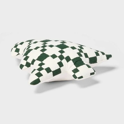 Holiday Tree Shaped Decorative Throw Pillow Green - Threshold™ 4 Holiday Tree Shaped Decorative Throw Pillow Green - Threshold™ - Image 2