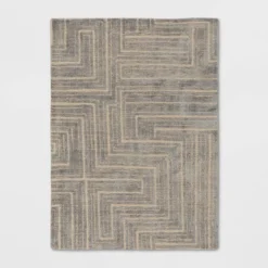 Linen Shine Overtufted Area Rug Gray/Ivory - Threshold™ 9 Linen Shine Overtufted Area Rug Gray/Ivory - Threshold™ -Threshold GUEST 74f8901f 8036 4eac 9962 b134029f4e78