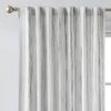 1pc 50"x84" Light Filtering Striped Curtain Panel Gray - Threshold™