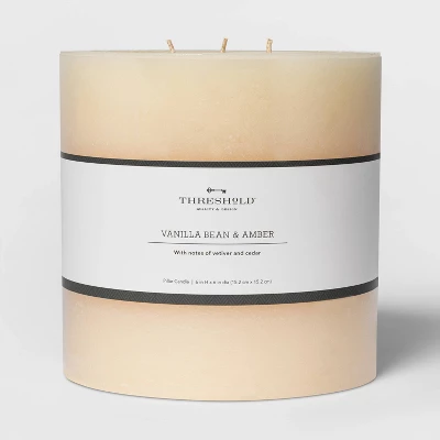 Pillar Vanilla Bean And Amber Candle - Threshold™ 6 Pillar Vanilla Bean And Amber Candle - Threshold™ - Image 4