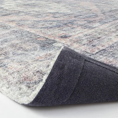 Brighton Distressed Vintage Persian Rug Light Blue - Threshold™ Designed With Studio McGee 5 Brighton Distressed Vintage Persian Rug Light Blue - Threshold™ Designed With Studio McGee - Image 3