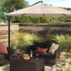 11'x11' Offset Patio Umbrella Tan - Black Pole - Threshold™ 2 11'x11' Offset Patio Umbrella Tan - Black Pole - Threshold™ -Threshold GUEST 7742cc37 94a8 46ba baf9 c8b08bc88a84