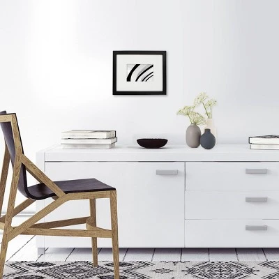 8" X 10" Matted To 4" X 6" Thin Gallery Image Frame Beveled Mat Black - Threshold™: Modern Wall Decor, MDF Material 5 8" X 10" Matted To 4" X 6" Thin Gallery Image Frame Beveled Mat Black - Threshold™: Modern Wall Decor, MDF Material - Image 3