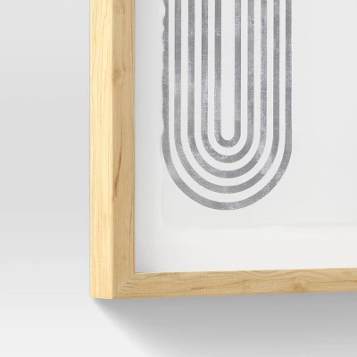 (Set Of 2) 16" X 20" Curve Lines Framed Under Glass Black - Threshold™ 7 (Set Of 2) 16" X 20" Curve Lines Framed Under Glass Black - Threshold™ - Image 5