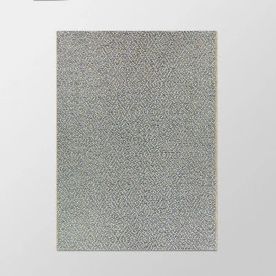 Prisma Diamond Outdoor Rug Gray - Threshold™ 3 Prisma Diamond Outdoor Rug Gray - Threshold™ - Image 2