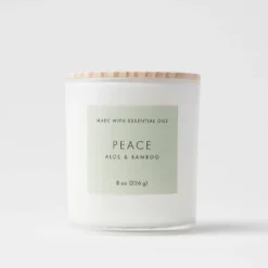 Wood Lidded Glass Wellness Peace Candle - Threshold™ 8 Wood Lidded Glass Wellness Peace Candle - Threshold™ -Threshold GUEST 7dafd42c 8838 4237 adb0 5f8c4050c49a