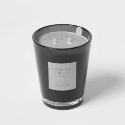 Colored Vase Glass With Dustcover & Black Teak Candle Black - Threshold™ 15 Colored Vase Glass With Dustcover & Black Teak Candle Black - Threshold™ -Threshold GUEST 7eb20721 3aad 4b54 8e74 2e0b39a53599