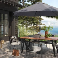 10' Round Outdoor Patio Market Umbrella - Threshold™