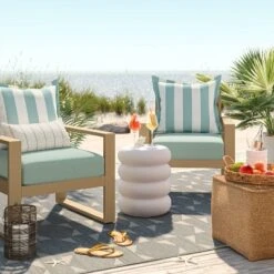 24"x22" Woven Outdoor Deep Seat Cushion - Threshold™