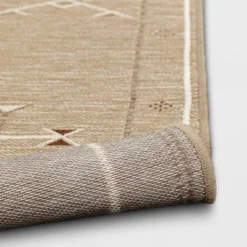 7'x10' Cactus Silk Pattern Outdoor Rug Tan - Threshold™ -Threshold GUEST 838b018c 0371 44e2 9c6b 2057eeaa9e6f