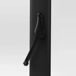 10' Round Solid Solar Offset Outdoor Patio Cantilever Umbrella With Black Pole - Threshold™ -Threshold GUEST 84a80fb6 818f 435b ac81 411215bac24b