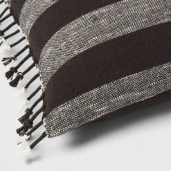 Square Modern Woven Stripe Decorative Throw Pillow Black - Threshold™ 7 Square Modern Woven Stripe Decorative Throw Pillow Black - Threshold™ -Threshold GUEST 85268802 af57 4730 994d 7f539fe3a016