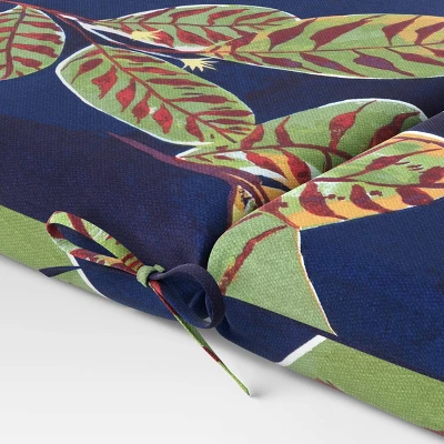Calathea Outdoor Chair Cushion Navy - Threshold™ 4 Calathea Outdoor Chair Cushion Navy - Threshold™ - Image 2