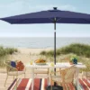 10'x6' Rectangular Solar Market Patio Umbrella - Black Pole - Threshold™ 2 10'x6' Rectangular Solar Market Patio Umbrella - Black Pole - Threshold™ -Threshold GUEST 893fea82 b470 4e9b af1c 033fdd7d4ba3