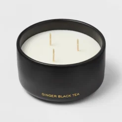 15oz Ceramic Jar 3-Wick Black Label Ginger Black Tea Candle - Threshold™ 6 15oz Ceramic Jar 3-Wick Black Label Ginger Black Tea Candle - Threshold™ -Threshold GUEST 8aa46bc1 b5c1 4666 9cd0 648068b576e1