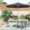 9'x9' Arete Market Patio Umbrella Navy - Threshold™ 1 9'x9' Arete Market Patio Umbrella Navy - Threshold™ -Threshold GUEST 8db1dee6 9d47 4b71 97a1 031a6b9040eb