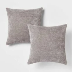 2pk Chenille Square Throw Pillows - Threshold™ -Threshold GUEST 8f0a7d0e 209f 4a4f ad91 c8f7ee8931ba