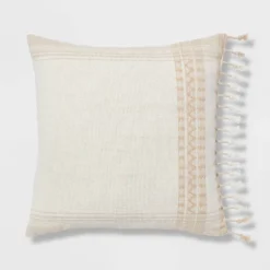 Square Woven Pattern Tassel Decorative Throw Pillow - Threshold™ 10 Square Woven Pattern Tassel Decorative Throw Pillow - Threshold™ -Threshold GUEST 8ff9a76b bdf8 42ae aaa4 92fc498cdd63