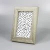 4" X 6" Herringbone Tabletop Frame Gold/White - Threshold™: Modern Style, Easel Back, Glass