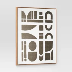 (Set Of 2) 24" X 30" Morphology Framed Wall Canvases Gold - Threshold™ -Threshold GUEST 9122b028 ee01 4ad6 87fa 36d818658b7f