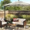 11'x11' Offset Solar Patio Umbrella - Black Pole - Threshold™ -Threshold GUEST 93f9d10f 1bf4 4542 b43d 383bb3711557