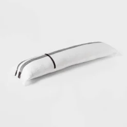 Lumbar Modern Woven Plaid Decorative Throw Pillow Black/Off-White - Threshold™ -Threshold GUEST 9487fa47 bf60 4b34 a600 3585fcd9e264