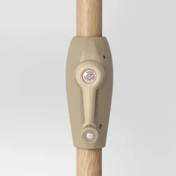 9' Round Grid Outdoor Patio Market Umbrella Cream With Light Wood Pole - Threshold™ 11 9' Round Grid Outdoor Patio Market Umbrella Cream With Light Wood Pole - Threshold™ -Threshold GUEST 9604996a 487e 4751 8b12 a998f99739e2